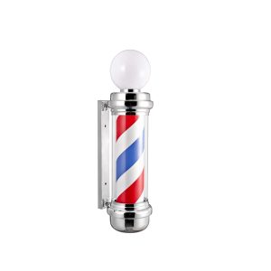 Karma Barber Pole #4 Chrome With Top Light 1102D