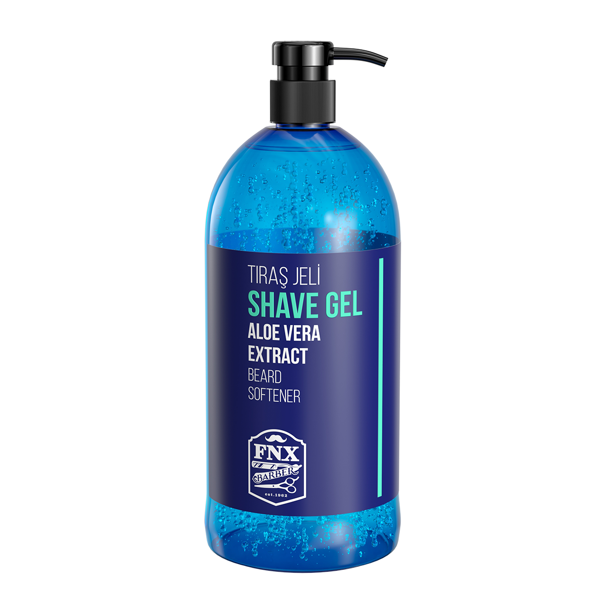 12x FNX Barber Aloe Vera Extract Shave Gel 950ml (Carton Deal)