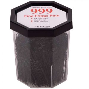 999 Fine Fringe Pins 120g 2inch Black