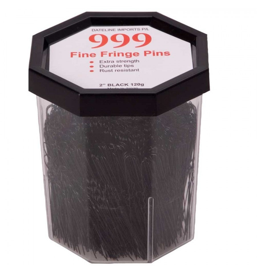 999 Fine Fringe Pins 120g 2inch Black