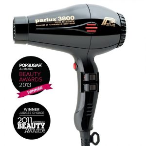 Parlux 3800 Ceramic and Ionic Hair Dryer 2100W Black