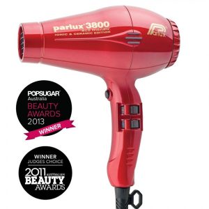 Parlux 3800 Ceramic and Ionic Hair Dryer 2100W Red