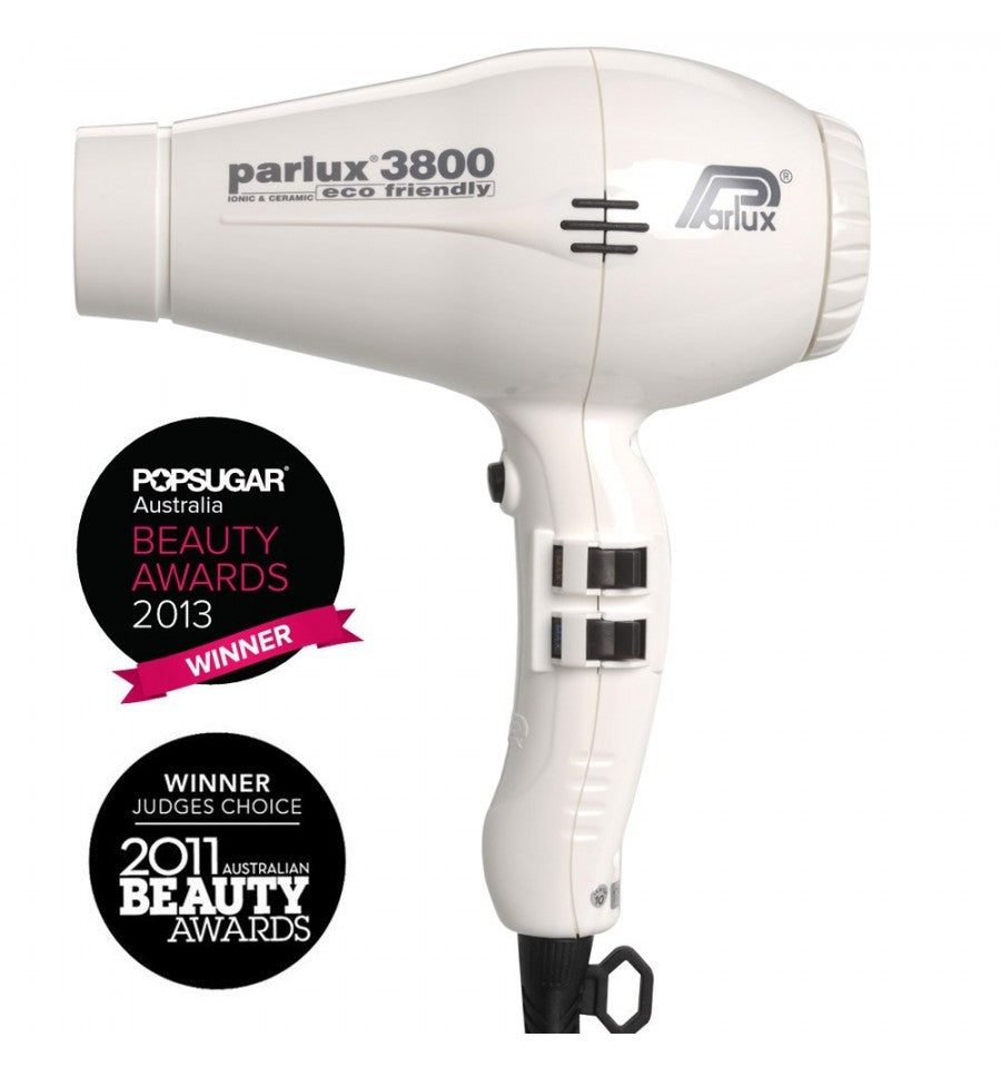 Parlux 3800 Ceramic and Ionic Hair Dryer 2100W Silver