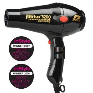 Parlux 3200 Compact Ionic and Ceramic Hair Dryer 1900W Black