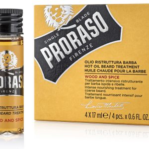 Proraso Beard Hot Oil Treatment Wood and Spice 4x 17ml