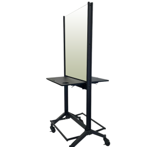 Karma Broome Double Sided Mobile Workstation with Mirror Black 060901
