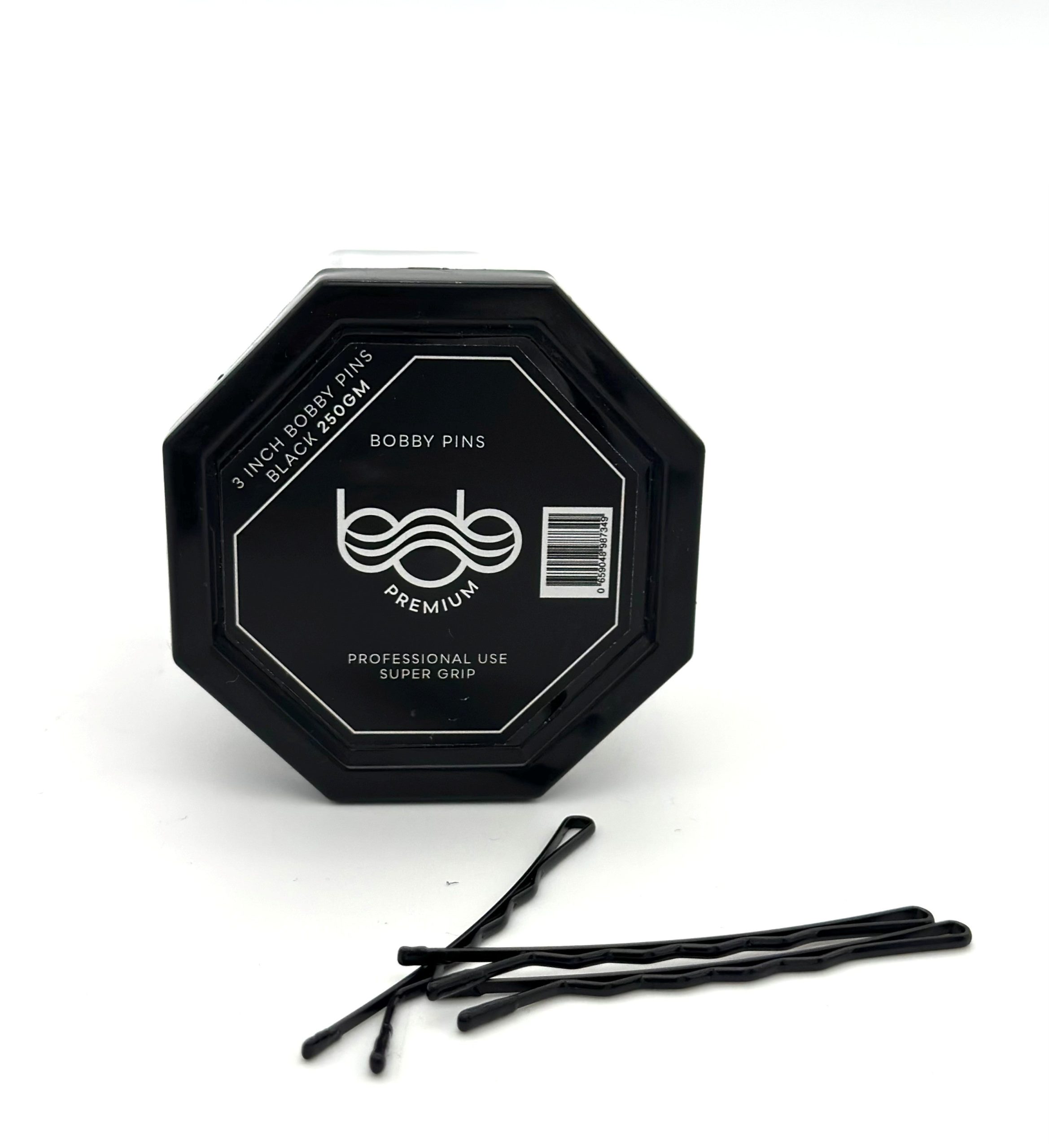 BOB Premium Bobby Pins 3 Inch 250g - Black