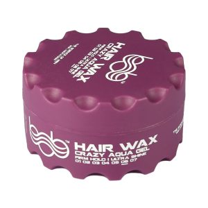 Bob Hair Wax Crazy Aqua Gel Firm Hold Ultra Shine Purple 150ml