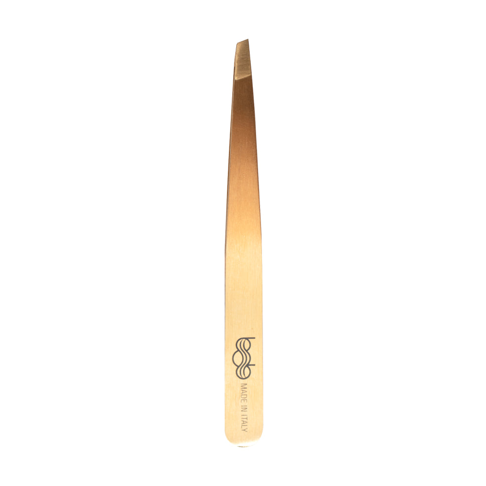 Bob Premium Tweezers Slant Gold - Made in Italy
