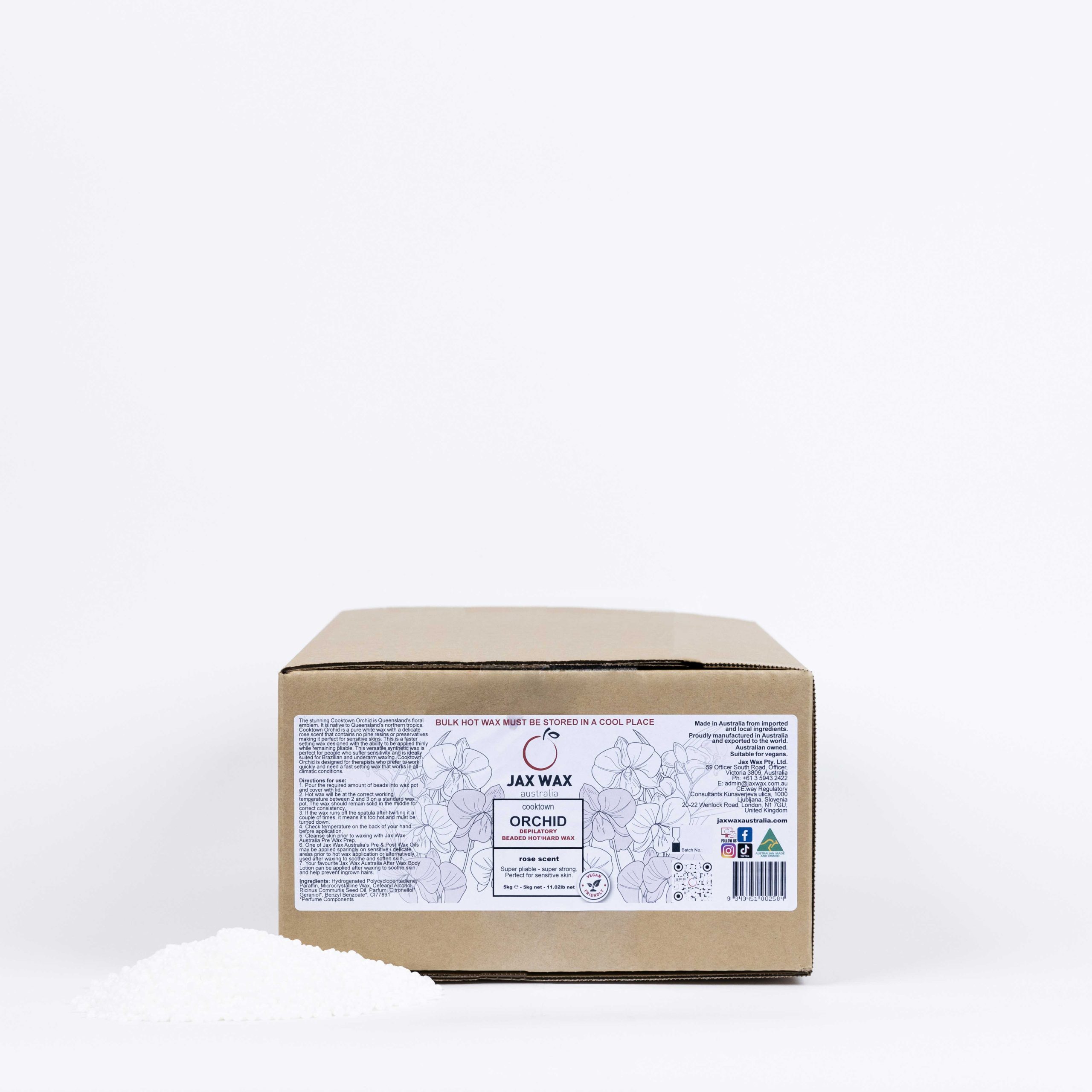 Jax Wax Cooktown Orchid Hot Wax Beads 5kg - Bulk Size