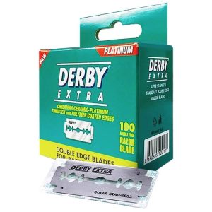 Derby Double Edge Extra Mini Tower 100 Blades - Environmentally Friendly No Plastic