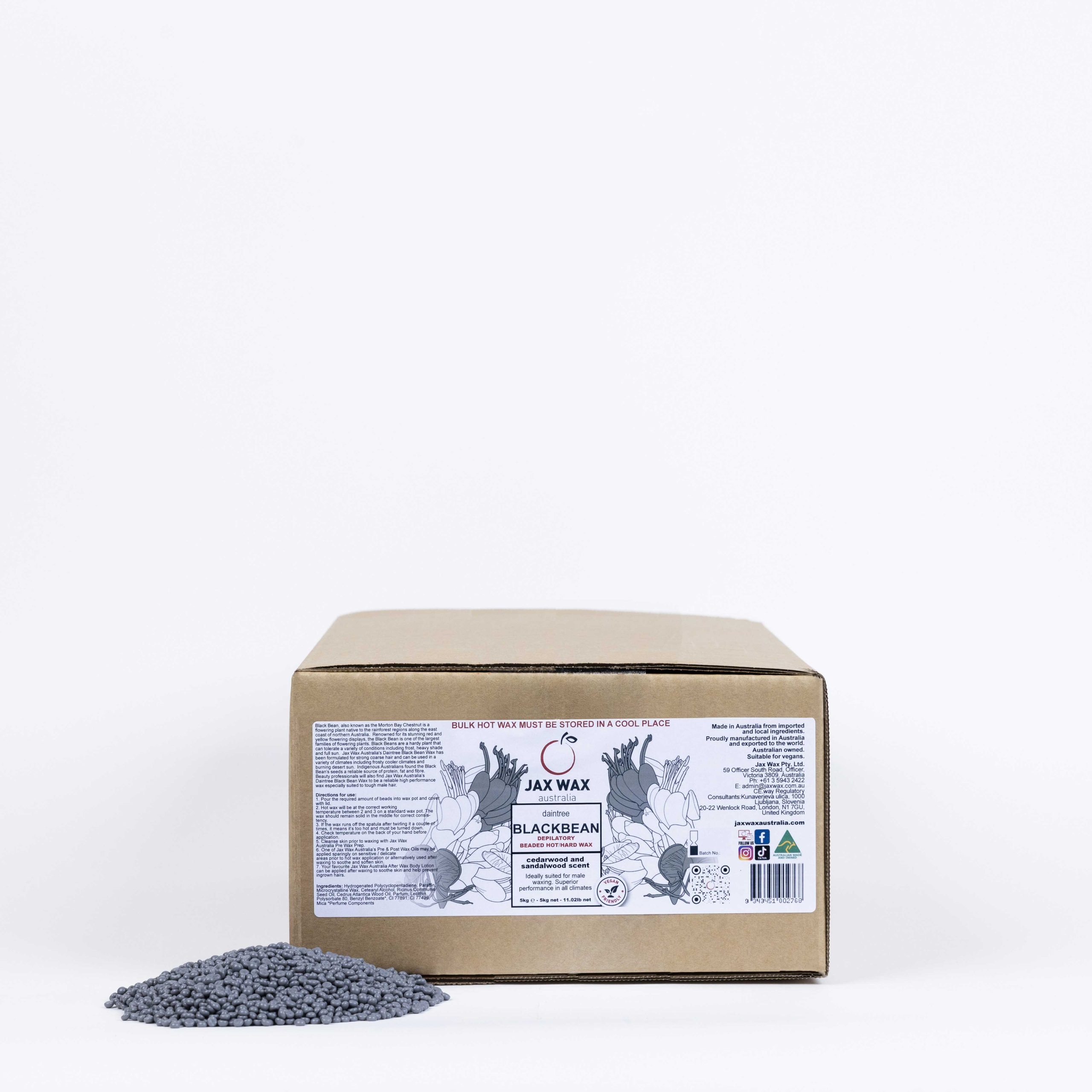 Jax Wax Daintree Blackbean Hot Wax Beads 5kg - Bulk Size