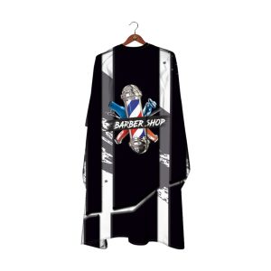 Deyaz Premium Salon Cape Barber Shop Black & White