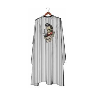 Deyaz Premium Salon Cape Barber Shop Skull Thin Stripe