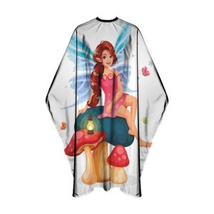 Deyaz Premium Salon Kids Cape 75cmx120cm Fairy Mushroom
