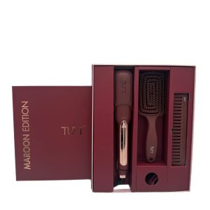 TUFT Diamond Plus 2 inch Hair Straightener Maroon Edition Gift Set