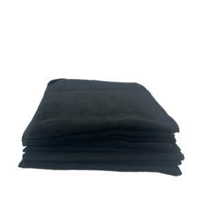 Deyaz Barber & Hairdressing Cotton Towels Black 10pk