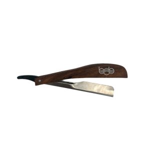 BOB Premium Slide Cut Throat Razor - Wood
