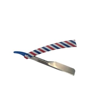 BOB Premium Slide Cut Throat Razor - Barber Pole