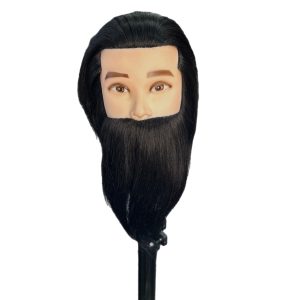 Deyaz Professional Mannequin 8 Inch 100% Human Hair Brown With Beard - Mojo