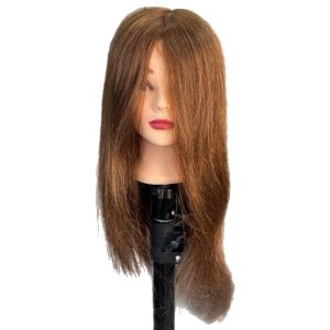 Deyaz Professional Mannequin 20 Inch Human/Animal Protein Hair Brown - Jasmin