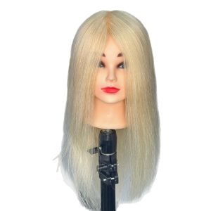 Deyaz Professional Mannequin 18 Inch Human/Animal Protein Hair Blonde - Sarah