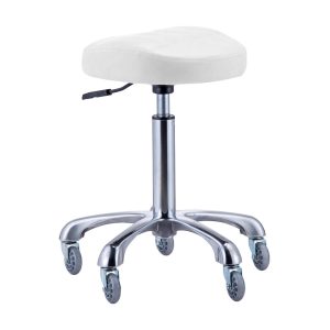 Karma Burnie Salon Cutting Stool White 07020402