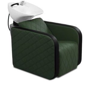 Karma Complete Shampoo Unit Clunes Electric Green with Pattern & White Standard Basin 0315172204EP