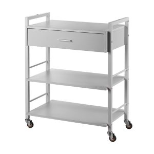 Karma Driver Beauty Trolley 1 Draw 2 Shelves 08040410 - White