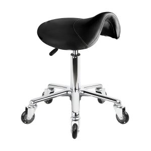 Karma Evandale Salon Saddle Stool Black 07040102