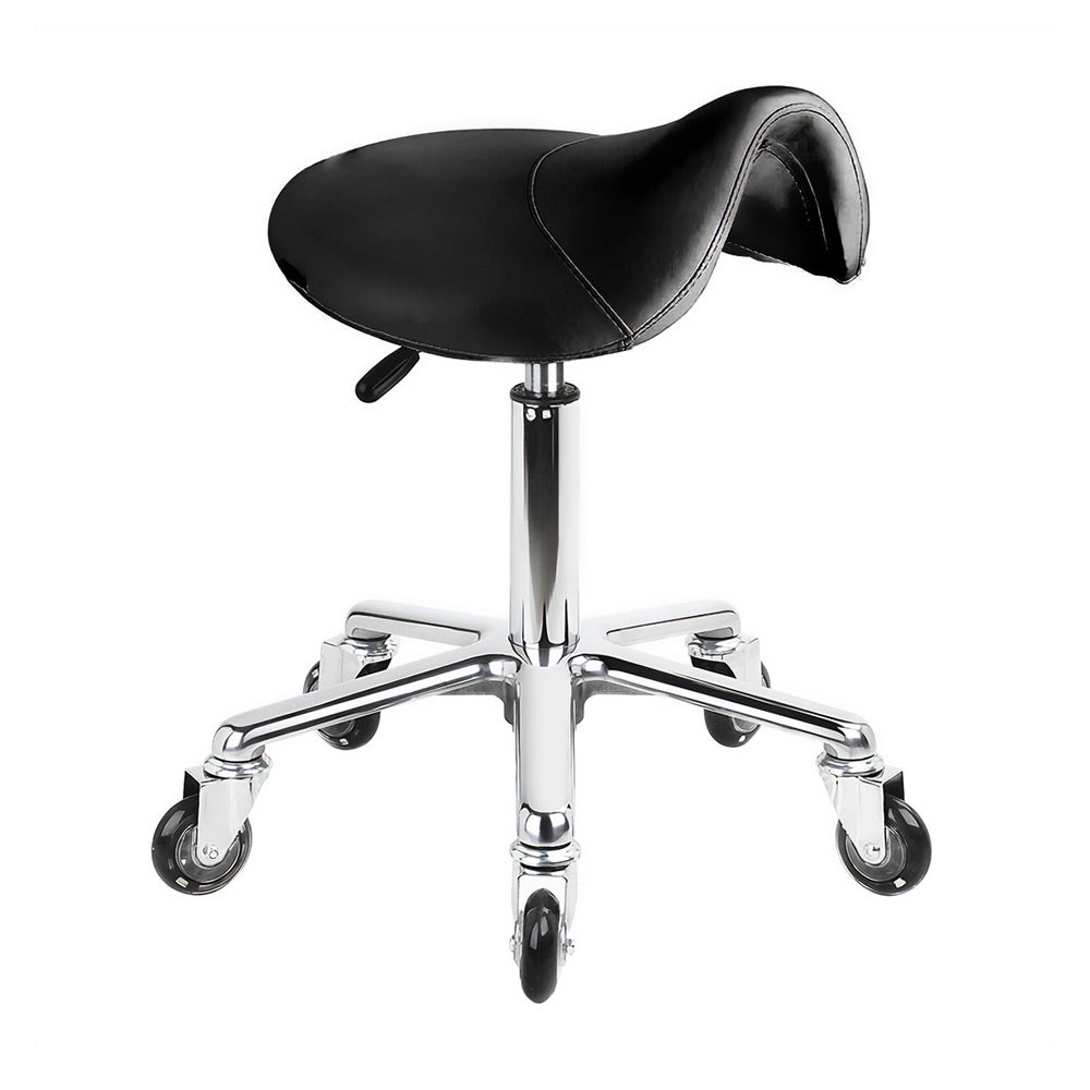Karma Evandale Salon Saddle Stool Black 07040102