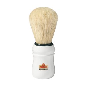 Omega Boar Bristle Shaving Brush 10049 - White