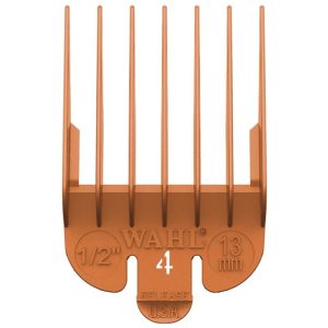 Wahl No. 4 Plastic Tab Attachment Comb 1/2inch Orange