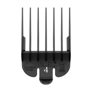 Wahl No. 4 Plastic Tab Attachment Comb 1/2inch Black